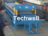 Metal Top Ridge Tile Roll Forming Machine With 15 Steps